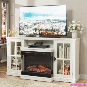 Farmhouse Fireplace And TV Stand.
