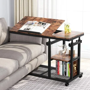 Couch Side Table On Wheels.