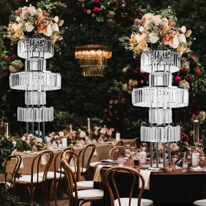 5 Tier Crystal Flower Stands.