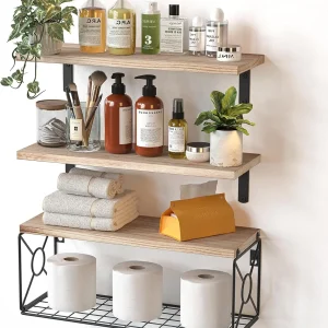 Over Toilet Floating Shelves.